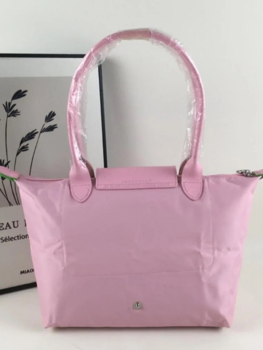 Longchamp pink handbag nylon L - Picture 4 of 8